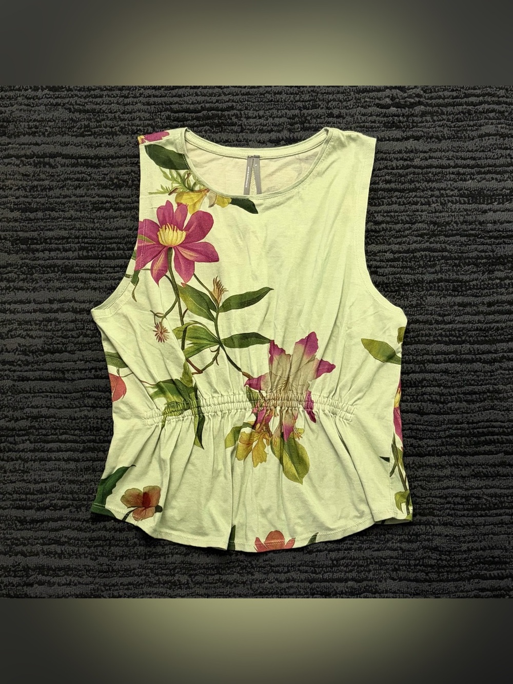 NWT Anthropologie Floral Gathered Tank Top